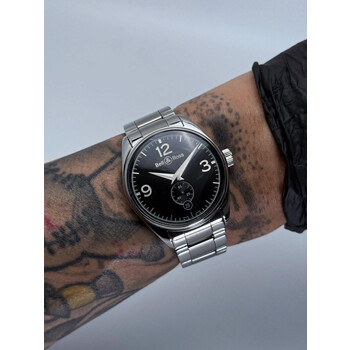37mm • 2010s Bell & Ross Vintage Officer Automatic Swiss Made Black Dial BR123